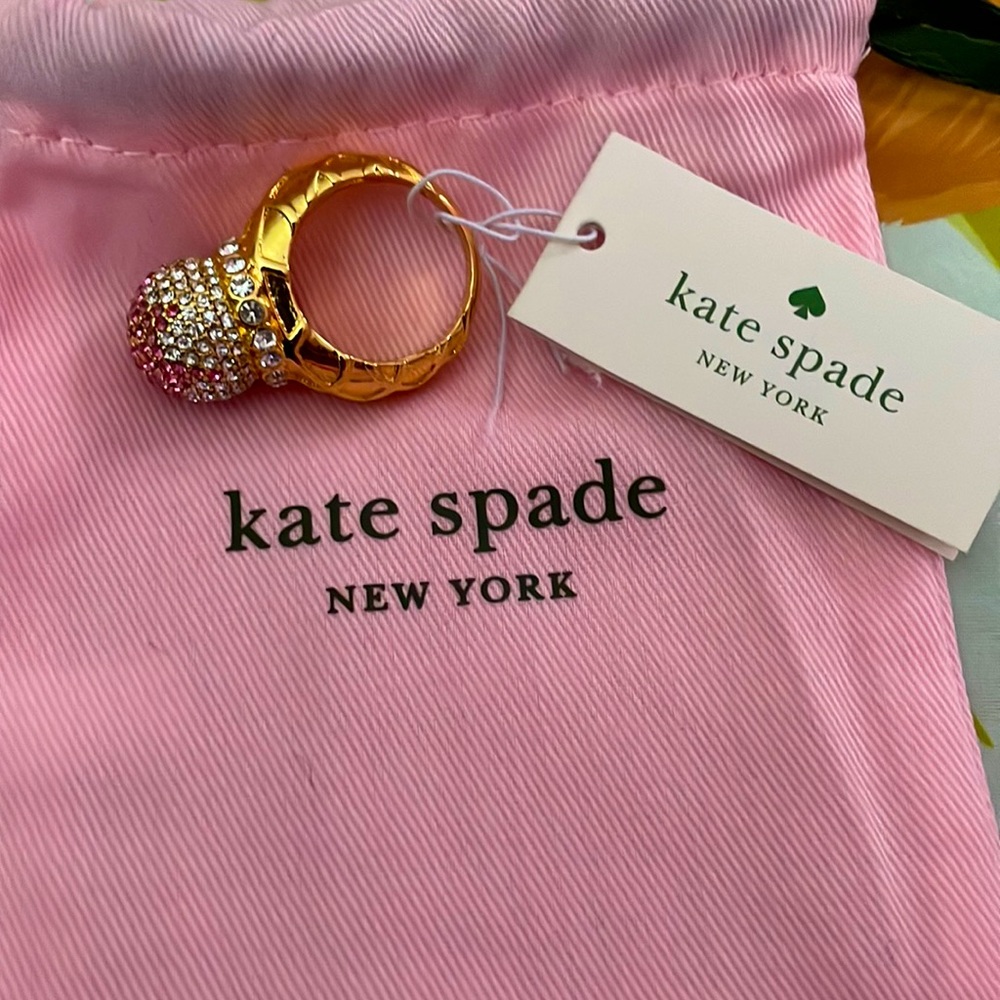 New Kate Spade ice cream ring.